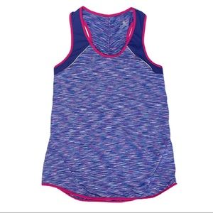 Tangerine Stretchy Athletic Purple and Pink Workout Tank - SZ S